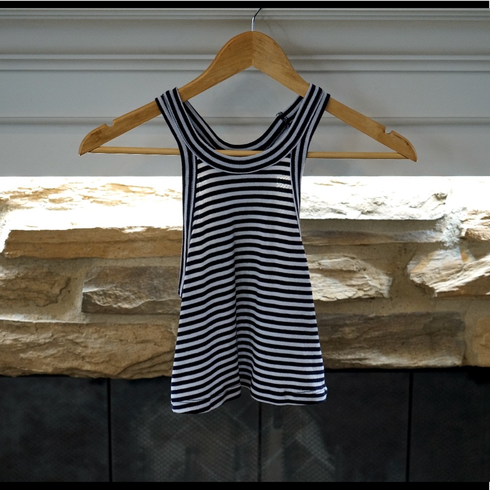 Stripe cropped tank